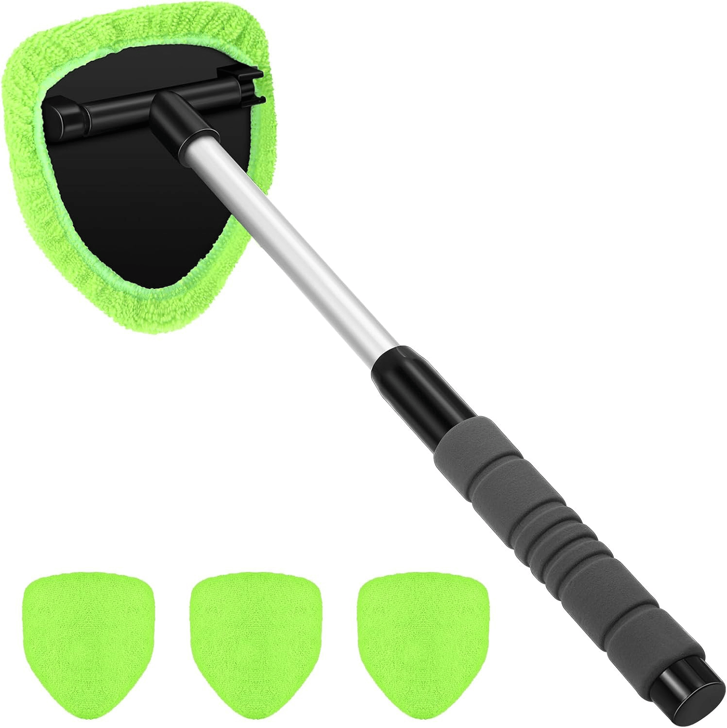 Microfiber Car Windshield Cleaning Tool with Extendable Handle