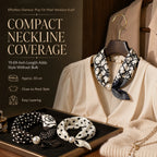 Multiple printed pearl magnetic scarf patterns