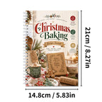 Christmas Baking Recipe Journal, Spiral Cookie & Dessert Planner with Fill-In Recipe Pages