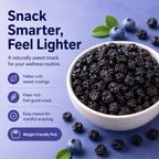 🫐🫐Snack Smarter. Feel Lighter.  💯💯A Naturally Sweet Blueberry Snack for Your Weight-Management Routine