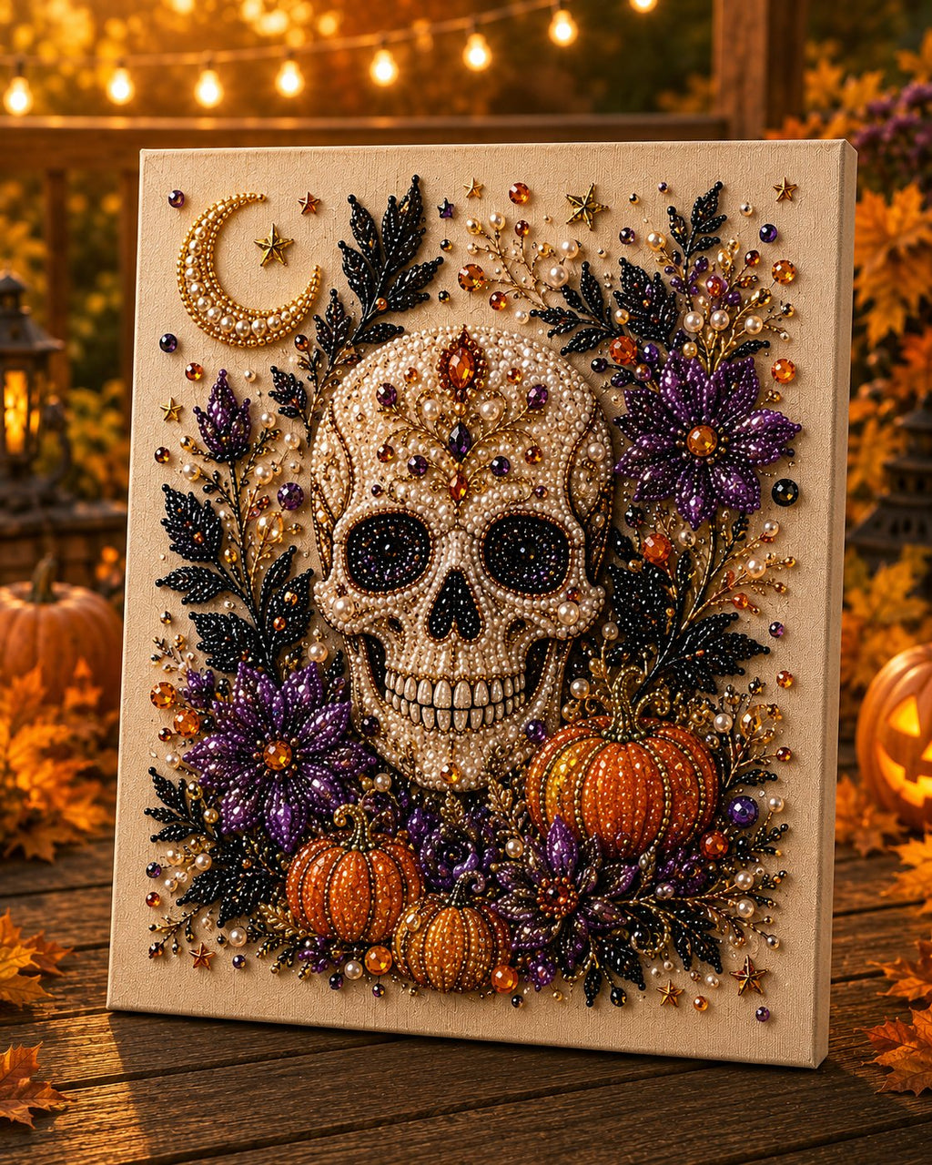 Halloween Ghost Pearl Art DIY Kit