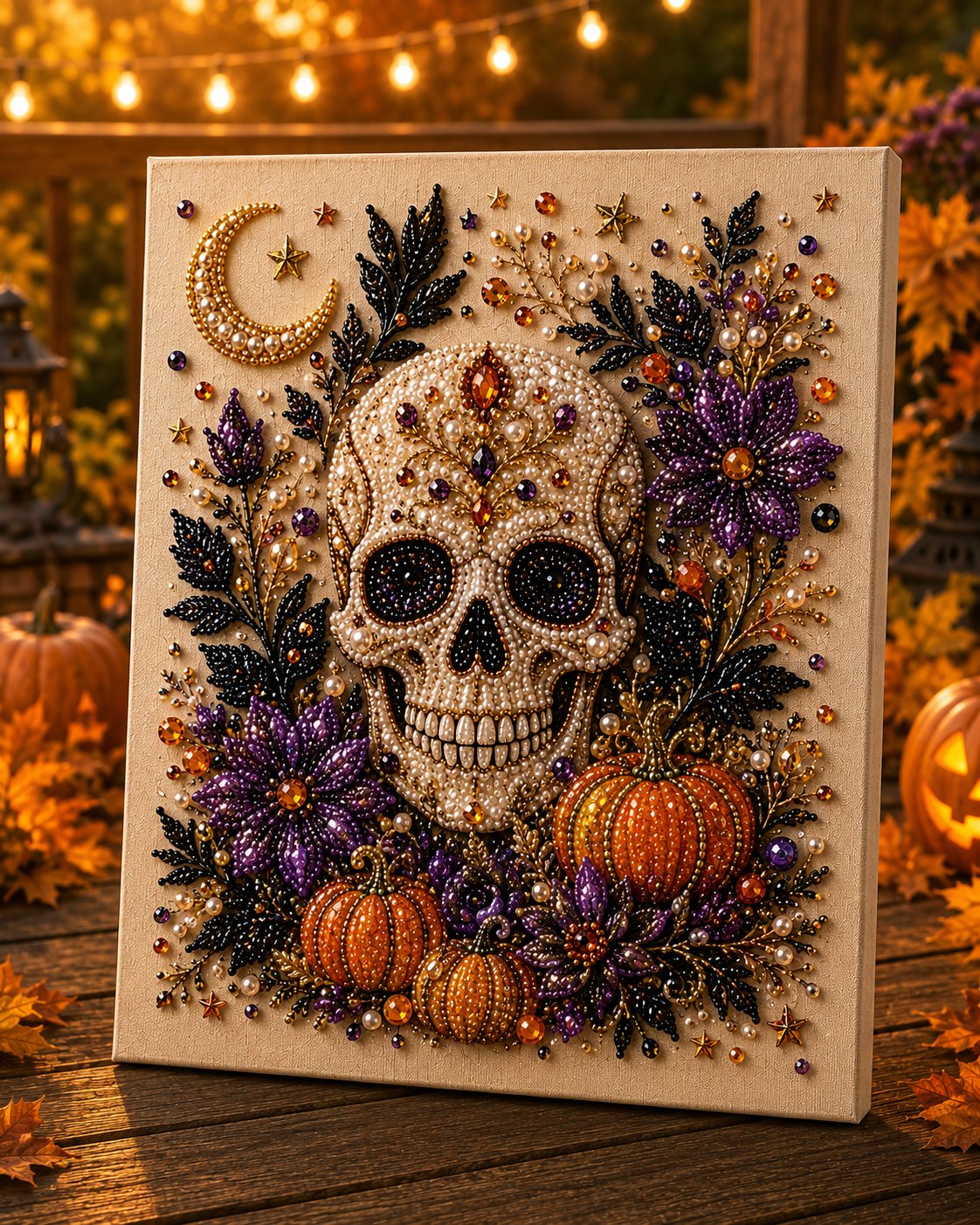 Halloween Ghost Pearl Art DIY Kit
