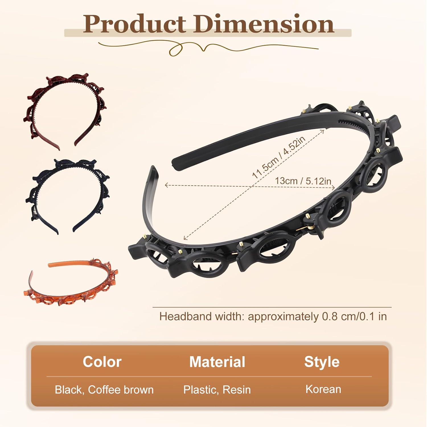 🔥10-Second Double-Bangs Clip-On Hairstyle Headband🪮