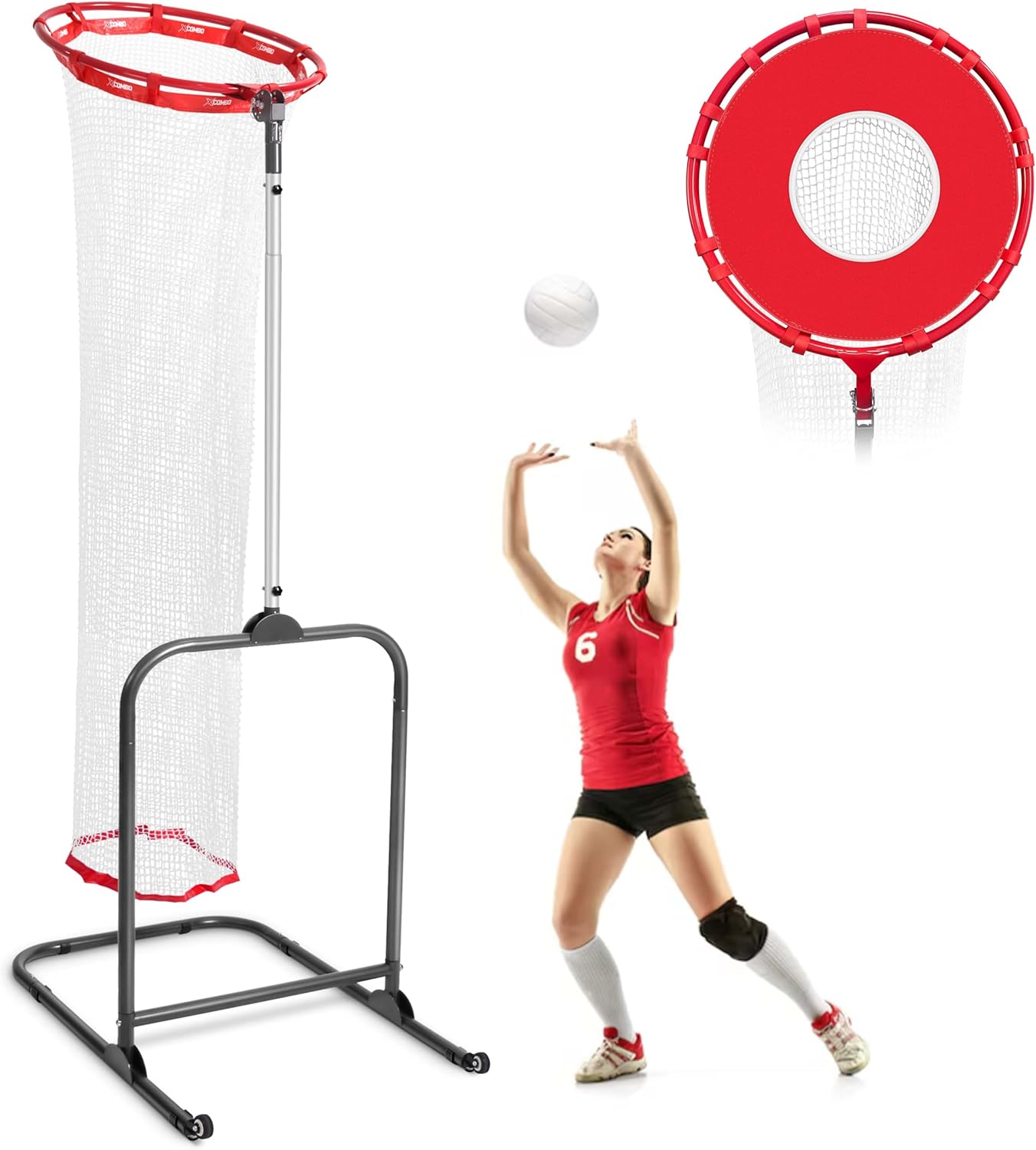 Volleyball Setter Trainer Net Setting Training Equipment Target Practice Indoor or Outdoor