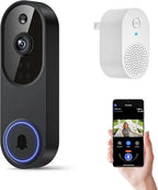 1080P Wireless Video Doorbell Camera with 2-Way Audio, AI Human Detection