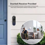 1080P Wireless Video Doorbell Camera with 2-Way Audio, AI Human Detection