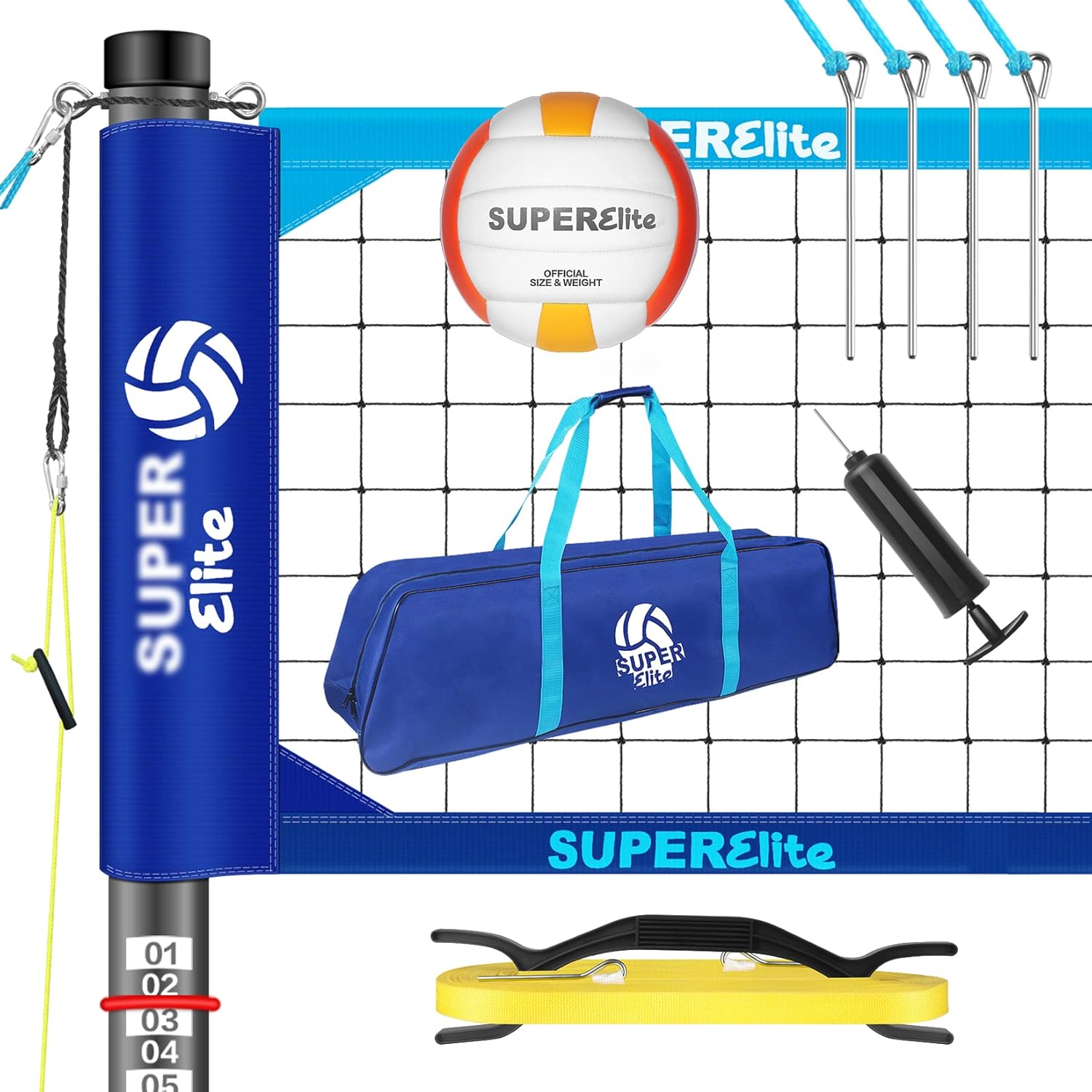 Outdoor Heavy Duty Volleyball Net Set