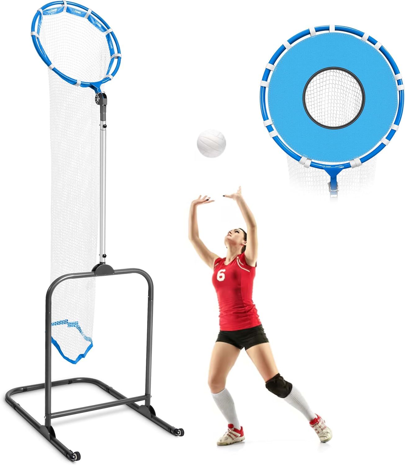 Volleyball Setter Trainer Net Setting Training Equipment Target Practice Indoor or Outdoor