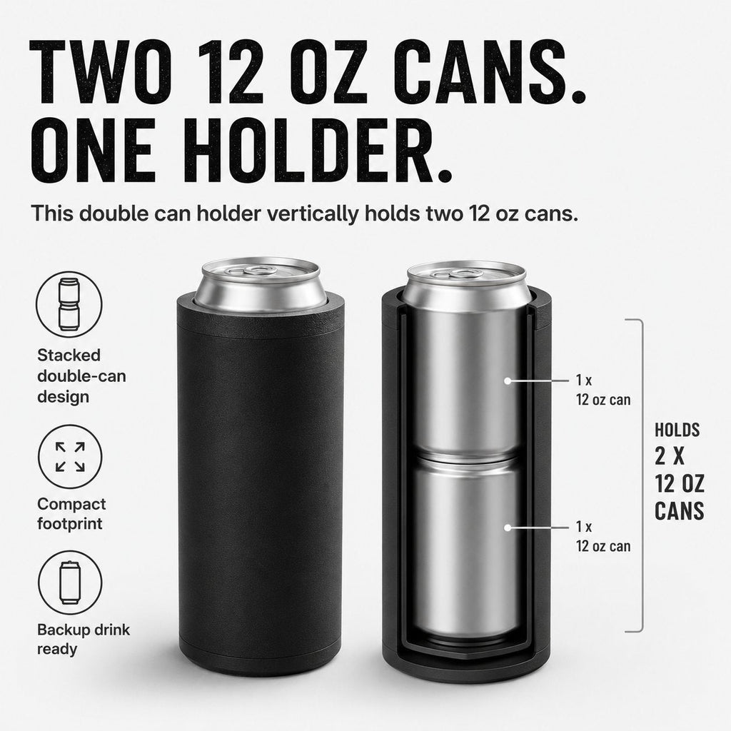 Double Tactical Reload Can Holder With Quick-Load Sleeve