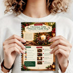Christmas Handmade Decoration Handbook, Spiral DIY Craft Book with 22 Projects