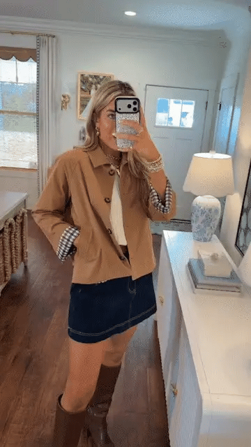 Women’s Cropped Trench Coat