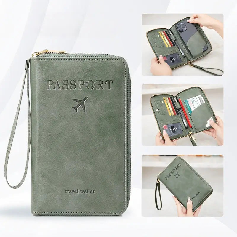 🧳2026 Tourism Must✈️Multifunctional RFID Passport Wallet