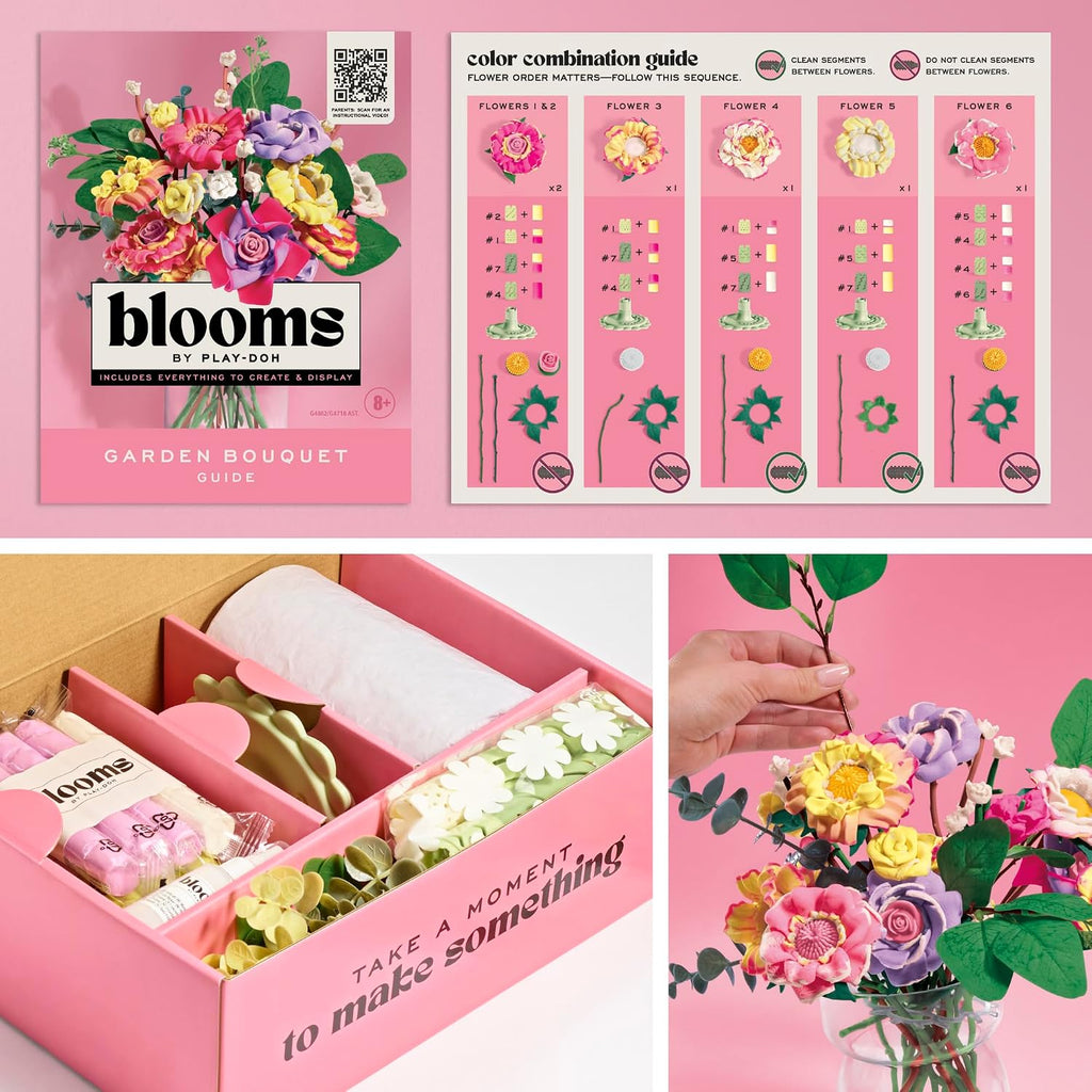 Play-Doh Blooms Garden Flower Bouquet Making Kit