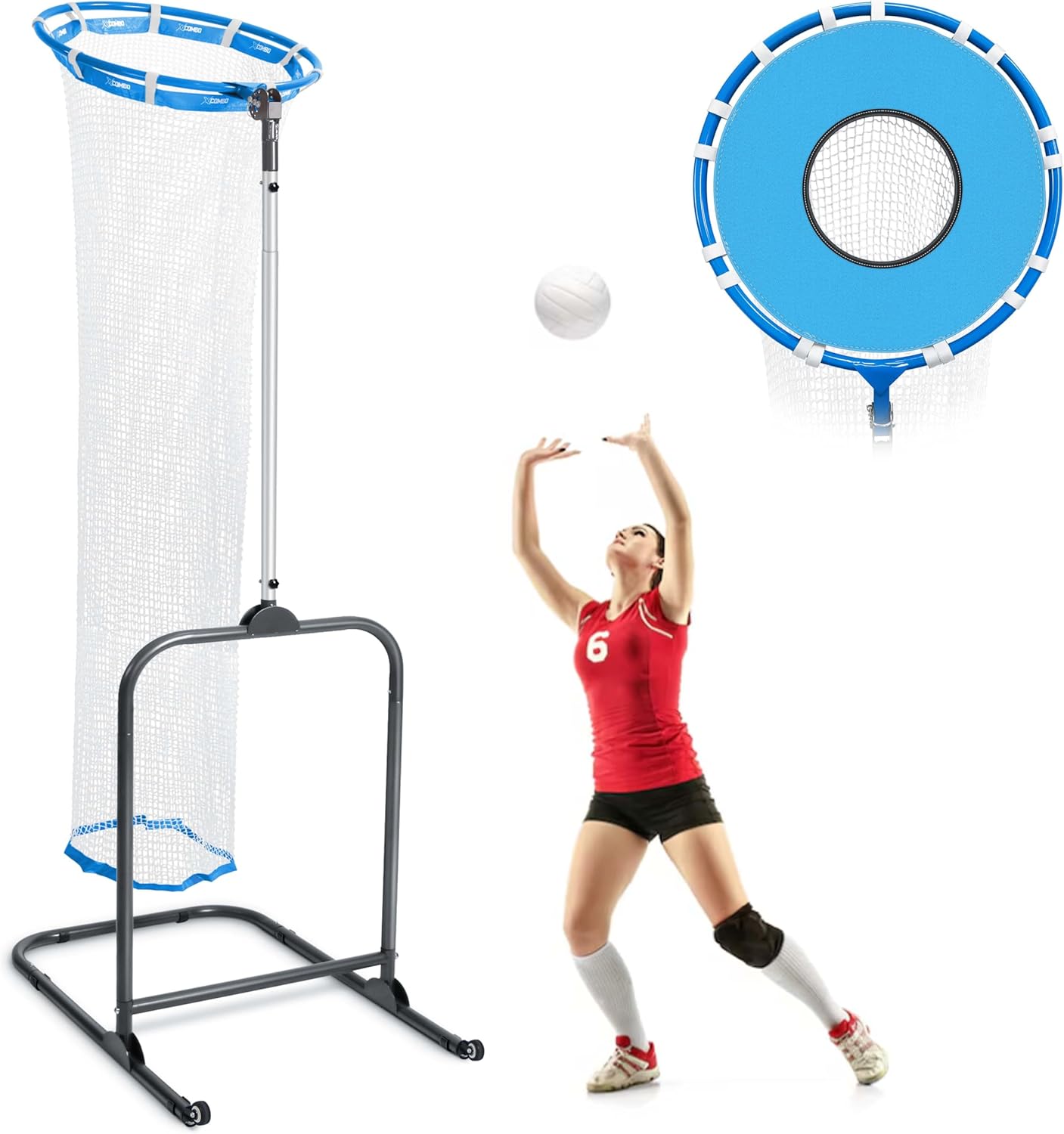 Volleyball Setter Trainer Net Setting Training Equipment Target Practice Indoor or Outdoor