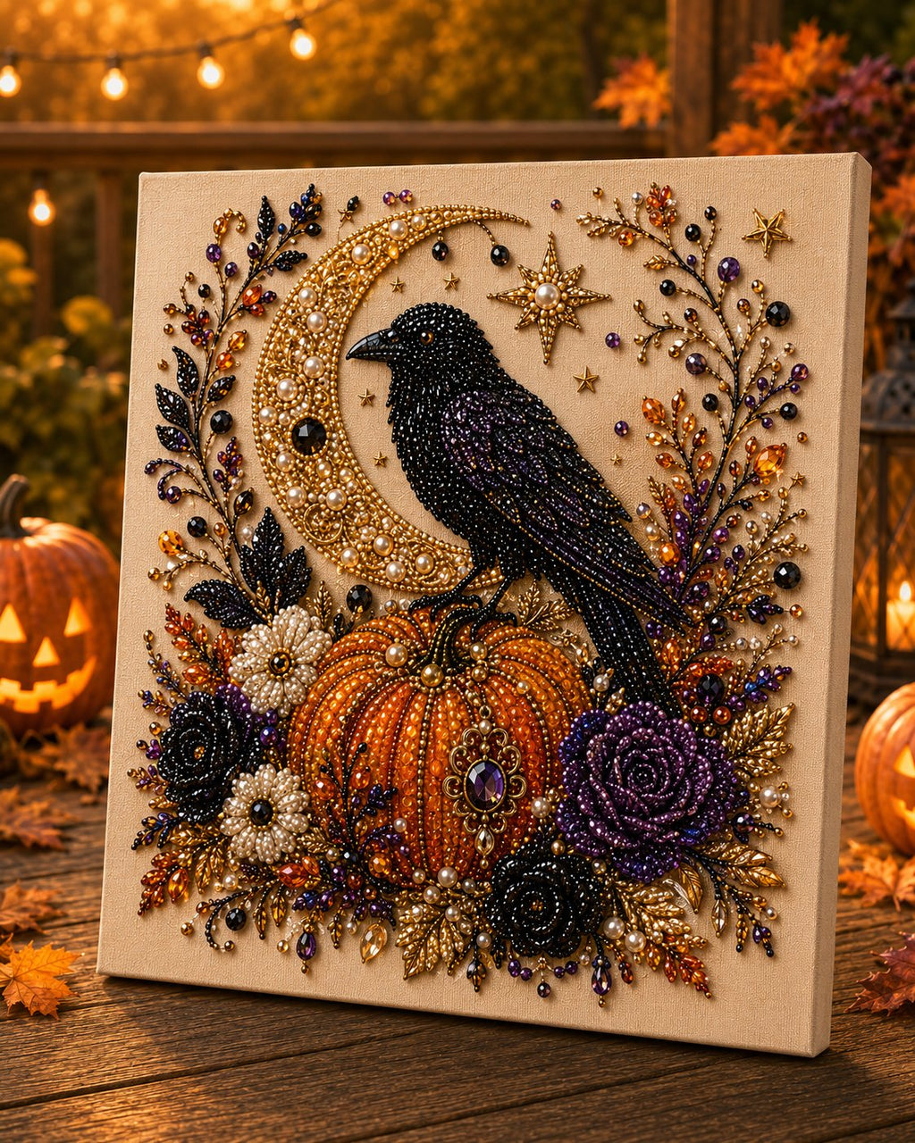 Halloween Ghost Pearl Art DIY Kit