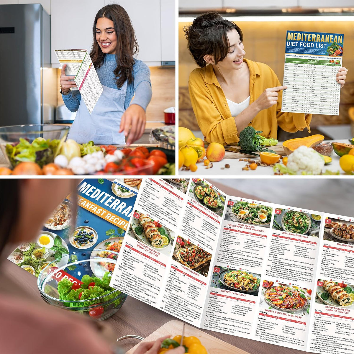 6-Piece Meal Planning Set, including a 28-day dietary guide and 80 recipes.