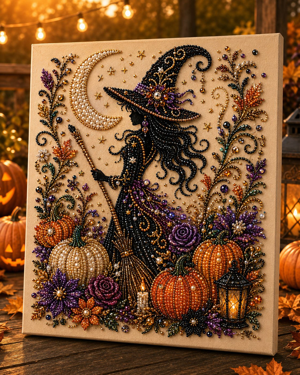 Halloween Ghost Pearl Art DIY Kit