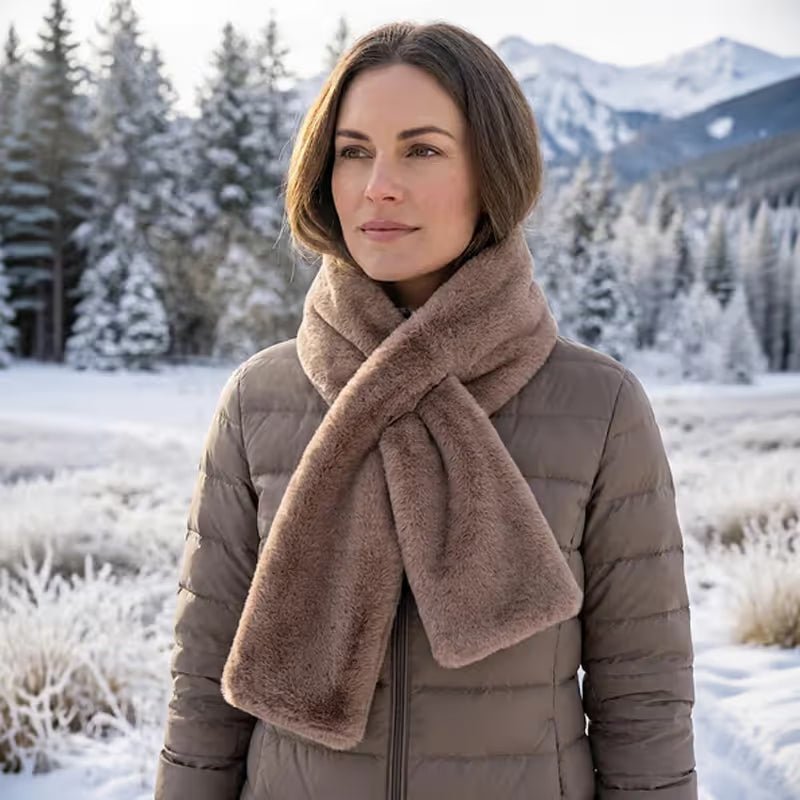 Cozy Scarf with Hidden Pocket – Warm, Soft & Secure Zipper🧣