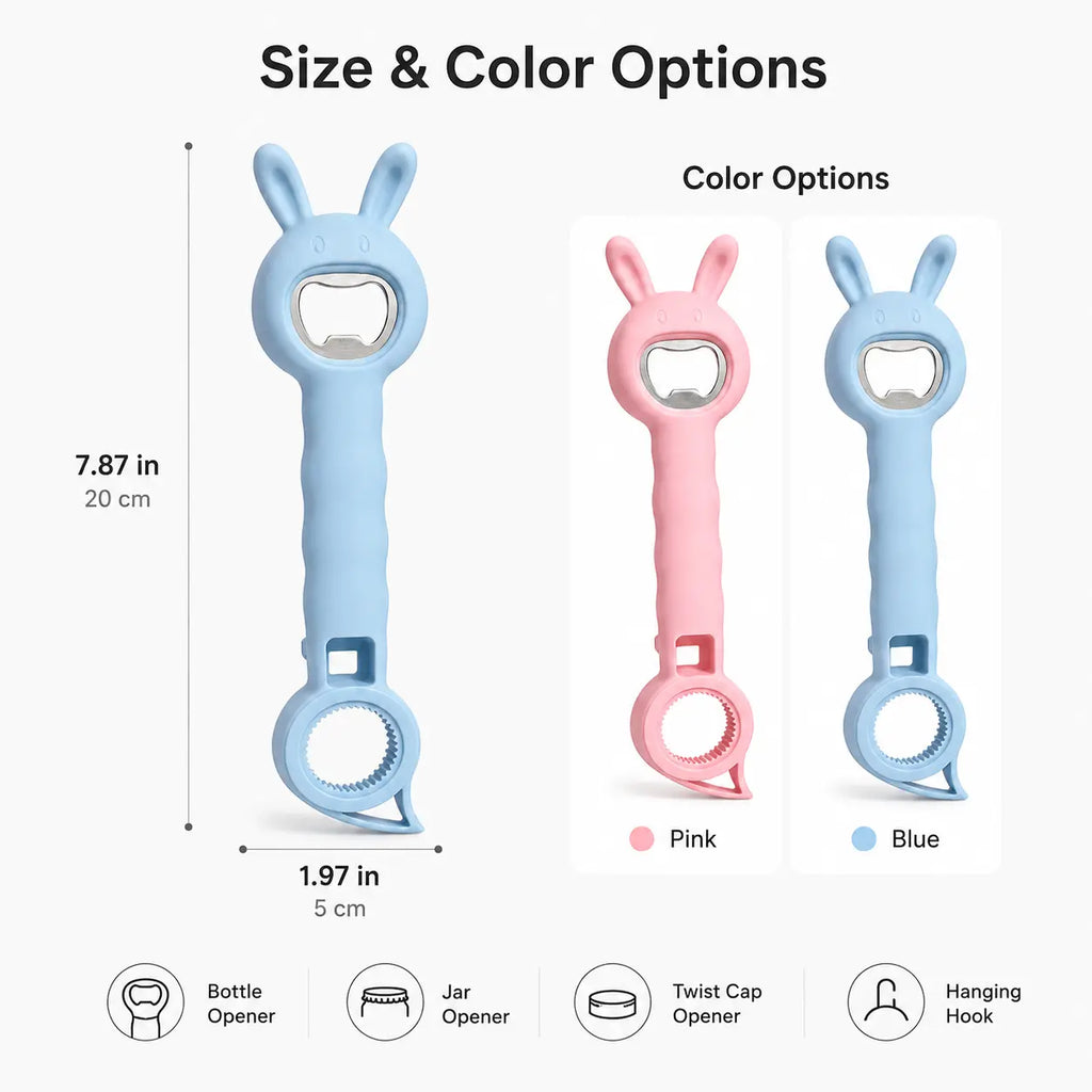 4-in-1 Beer Bottle Opener – Easy Grip, Easy Open