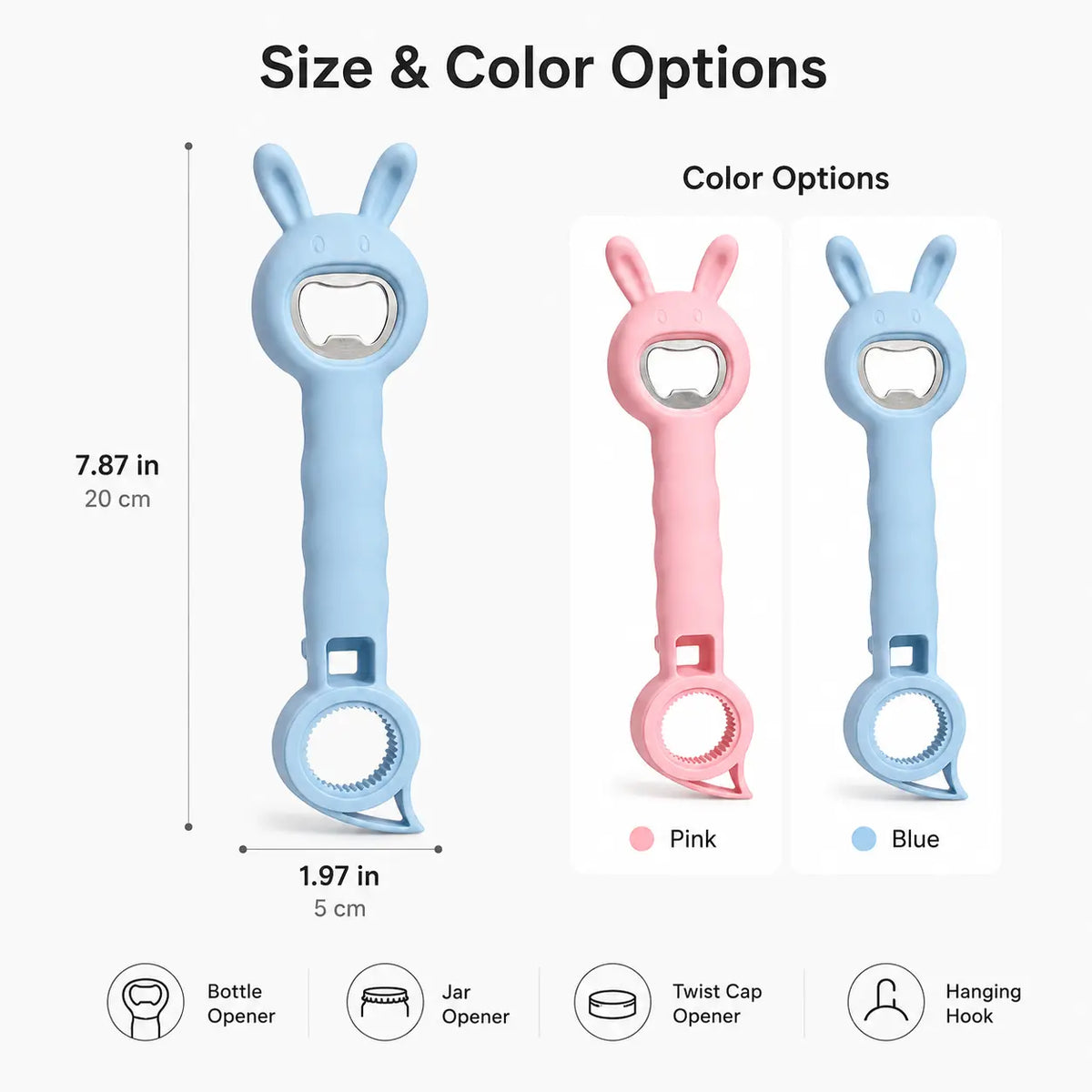 4-in-1 Beer Bottle Opener – Easy Grip, Easy Open