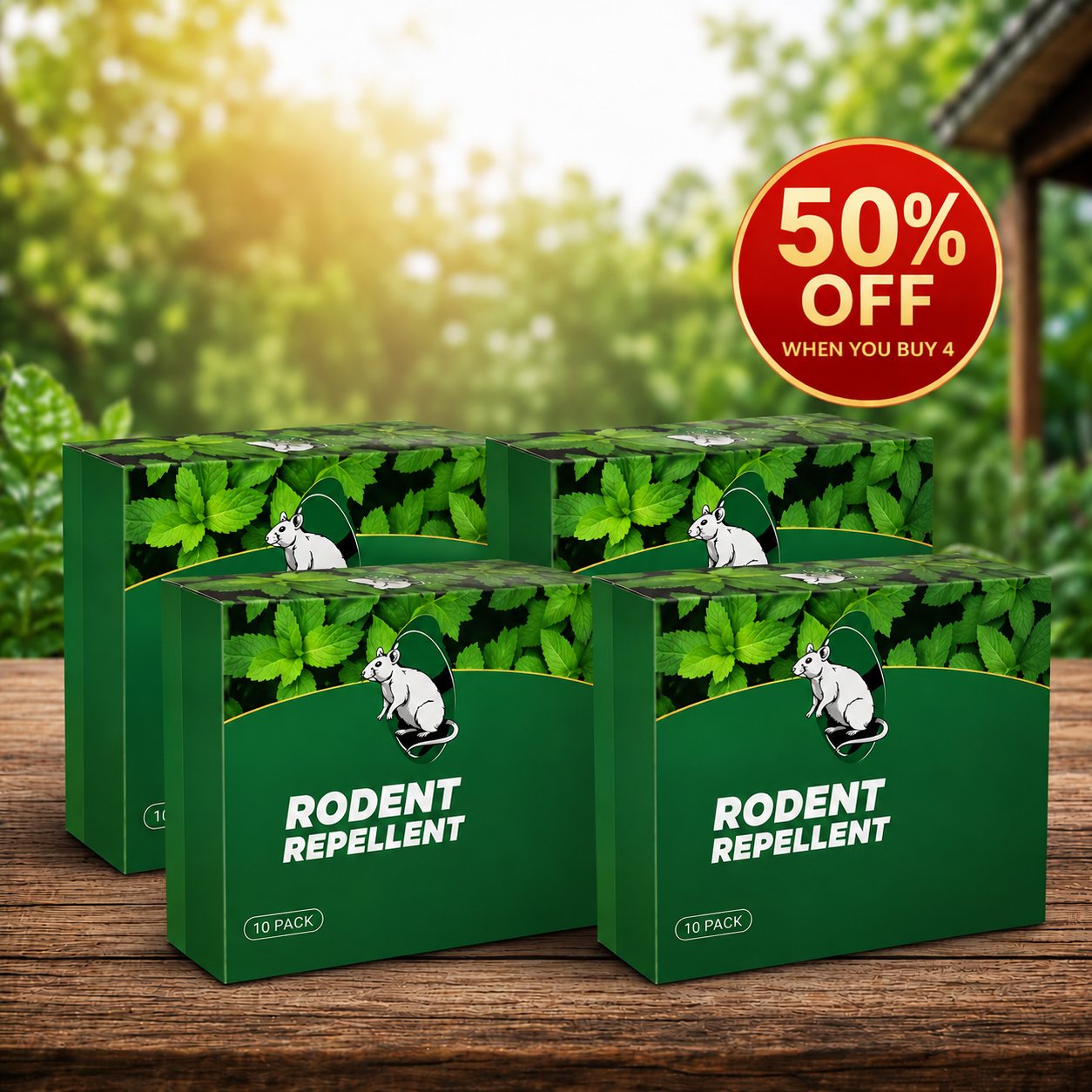 Natural Peppermint Rodent Repellent Tablets – 12 Pack