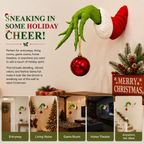 Christmas Ornament Hanger, Home & Festive Party Supplies-(Grinch Hand + Ornament)