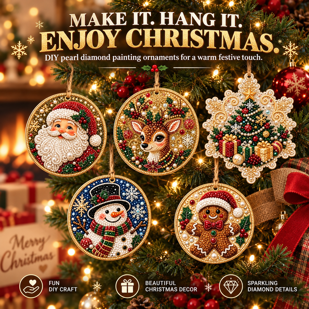 🎄Christmas DIY Diamond Painting Ornaments Kit