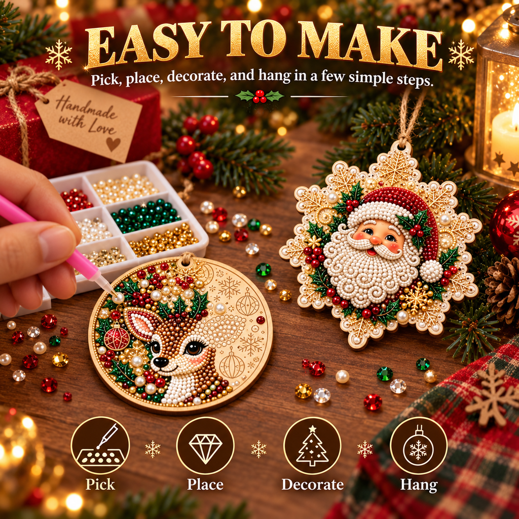 🎄Christmas DIY Diamond Painting Ornaments Kit