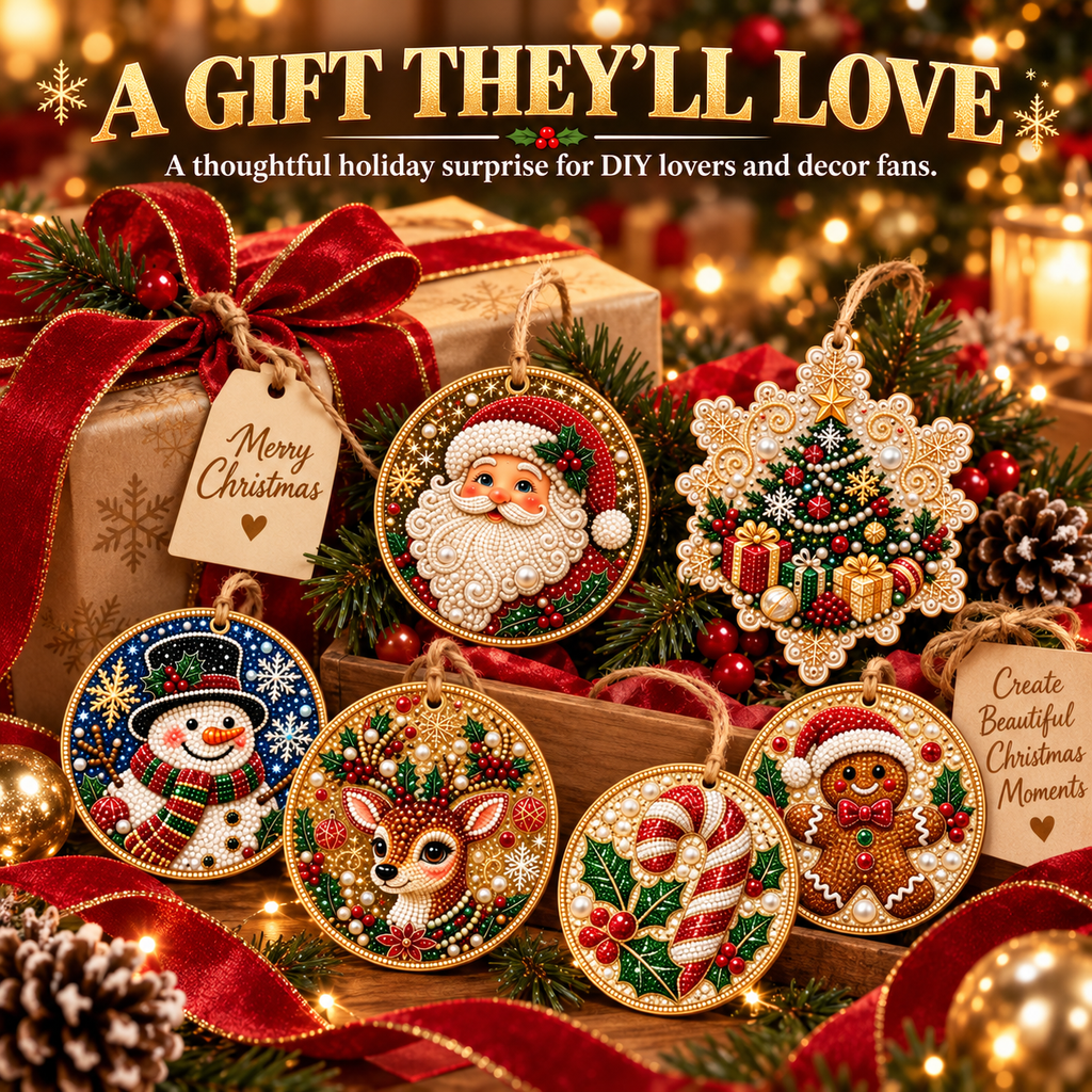 🎄Christmas DIY Diamond Painting Ornaments Kit