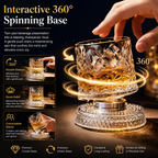 Luxury 360° Spinning Crystal Glass