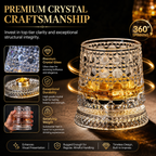 Luxury 360° Spinning Crystal Glass