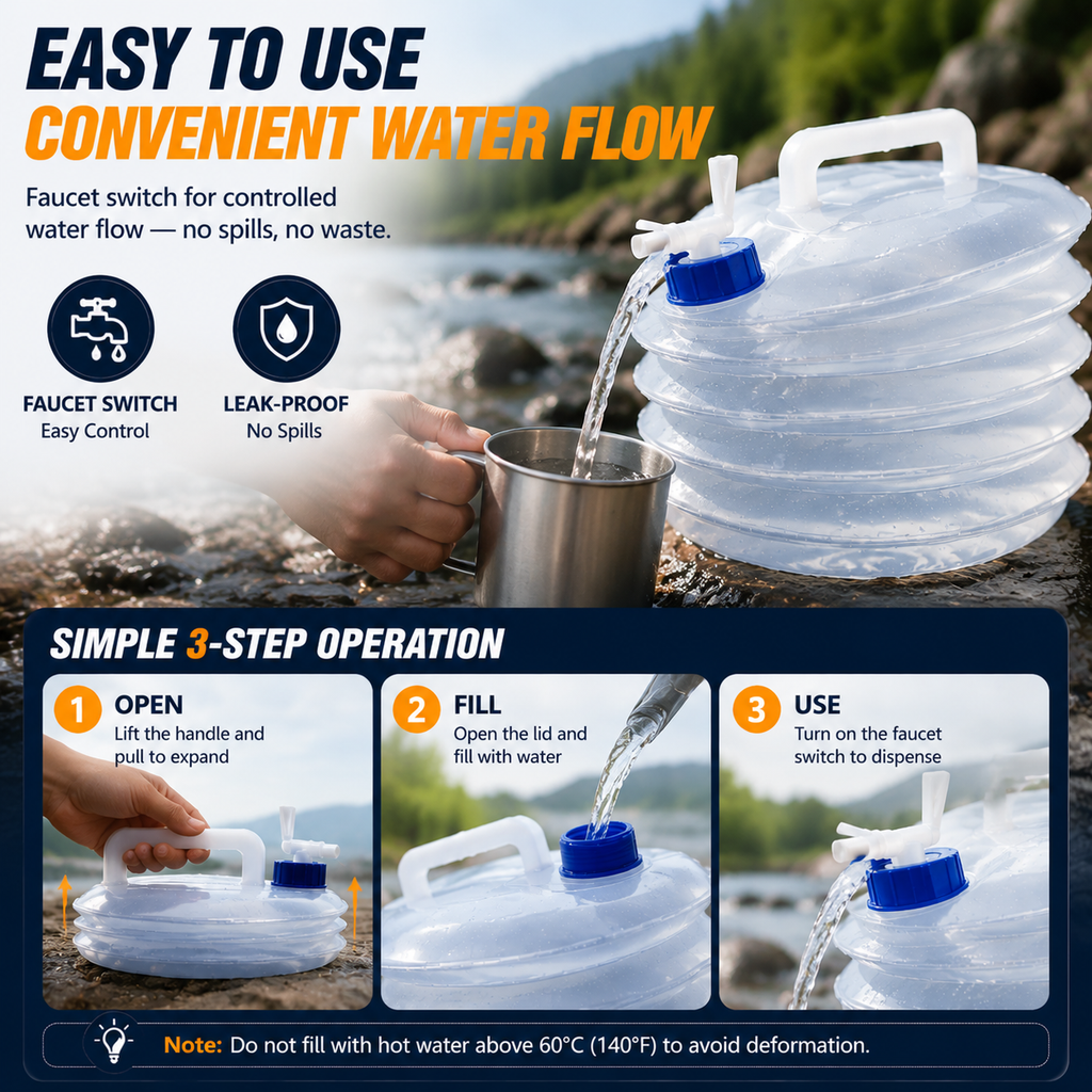 Foldable Camping Water Container
