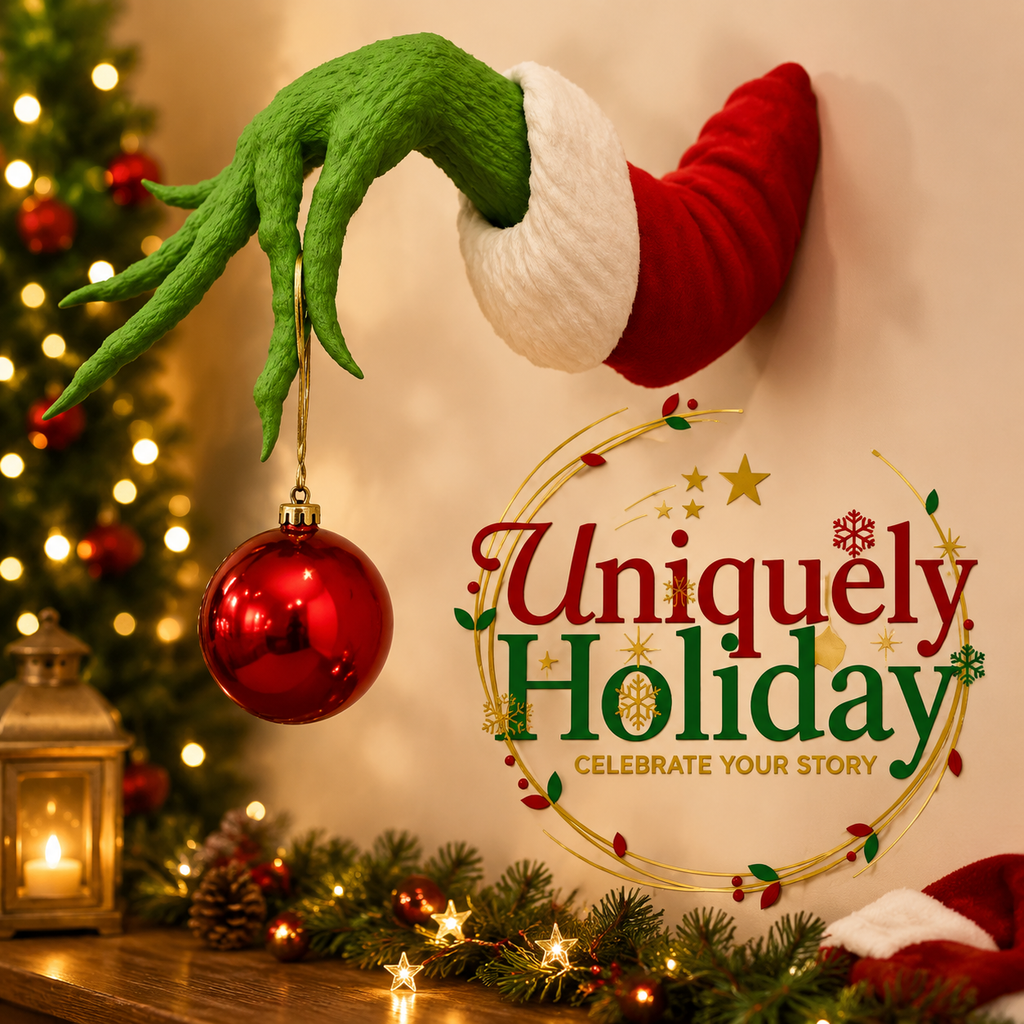 Christmas Ornament Hanger, Home & Festive Party Supplies-(Grinch Hand + Ornament)