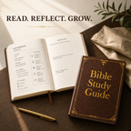 Bible Study Guide & Reflection Journal - All 66 Books, Large Print