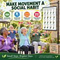 Seated Dumbbell Exercises for Seniors (16 x 24 inches)