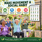 Seated Dumbbell Exercises for Seniors (16 x 24 inches)