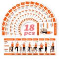 18 Senior Exercise Cards, Gentle Chair-Supported Low-Impact Workout Deck for Strength, Flexibility & Balance