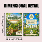 Family Wild Edible Plants Handbook, A5 Spiral Field Guide, 24 Plants