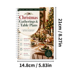 Christmas Gatherings & Table Plans, Spiral Dinner Party Planner with Recipes & Guest Lists