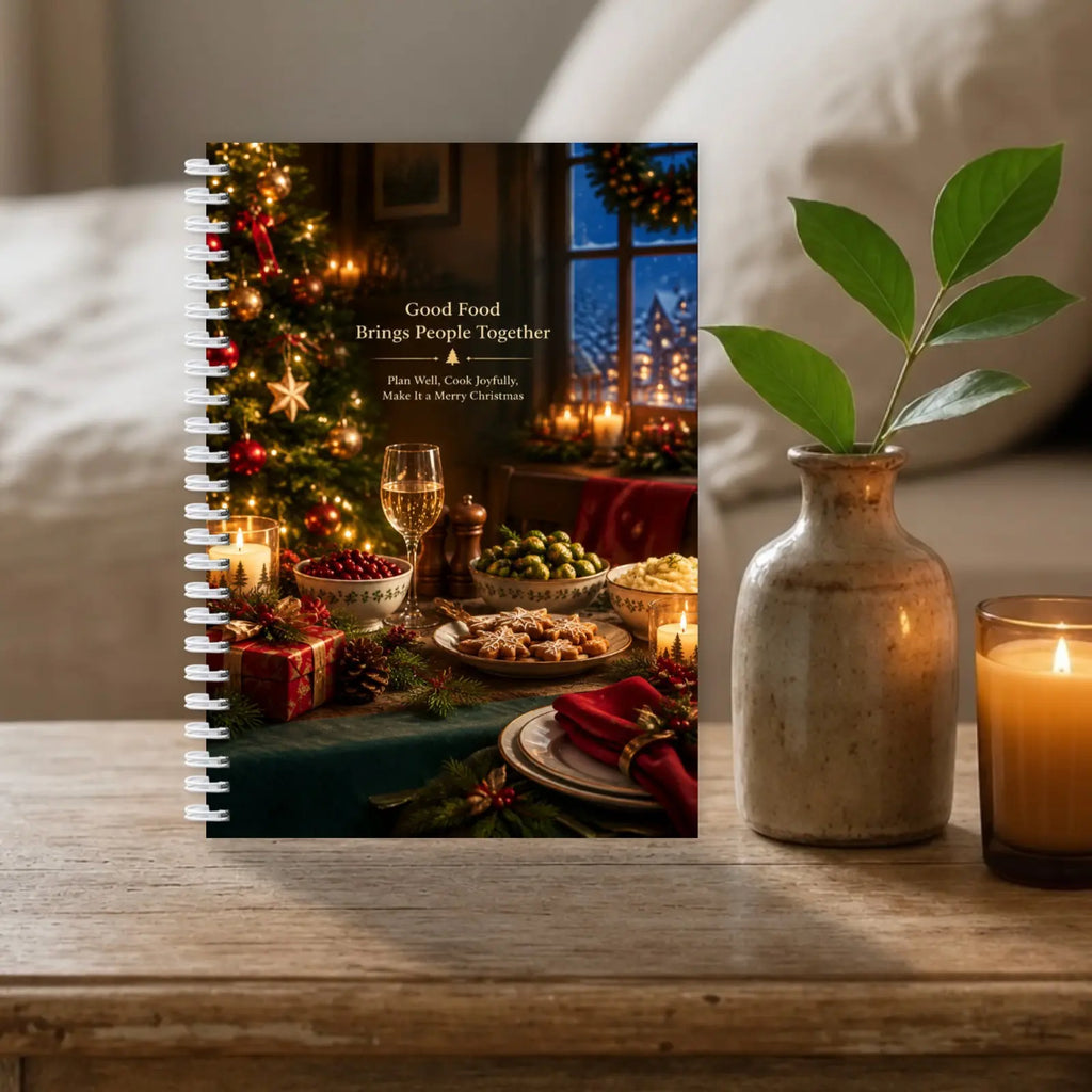 Christmas Gatherings & Table Plans, Spiral Dinner Party Planner with Recipes & Guest Lists