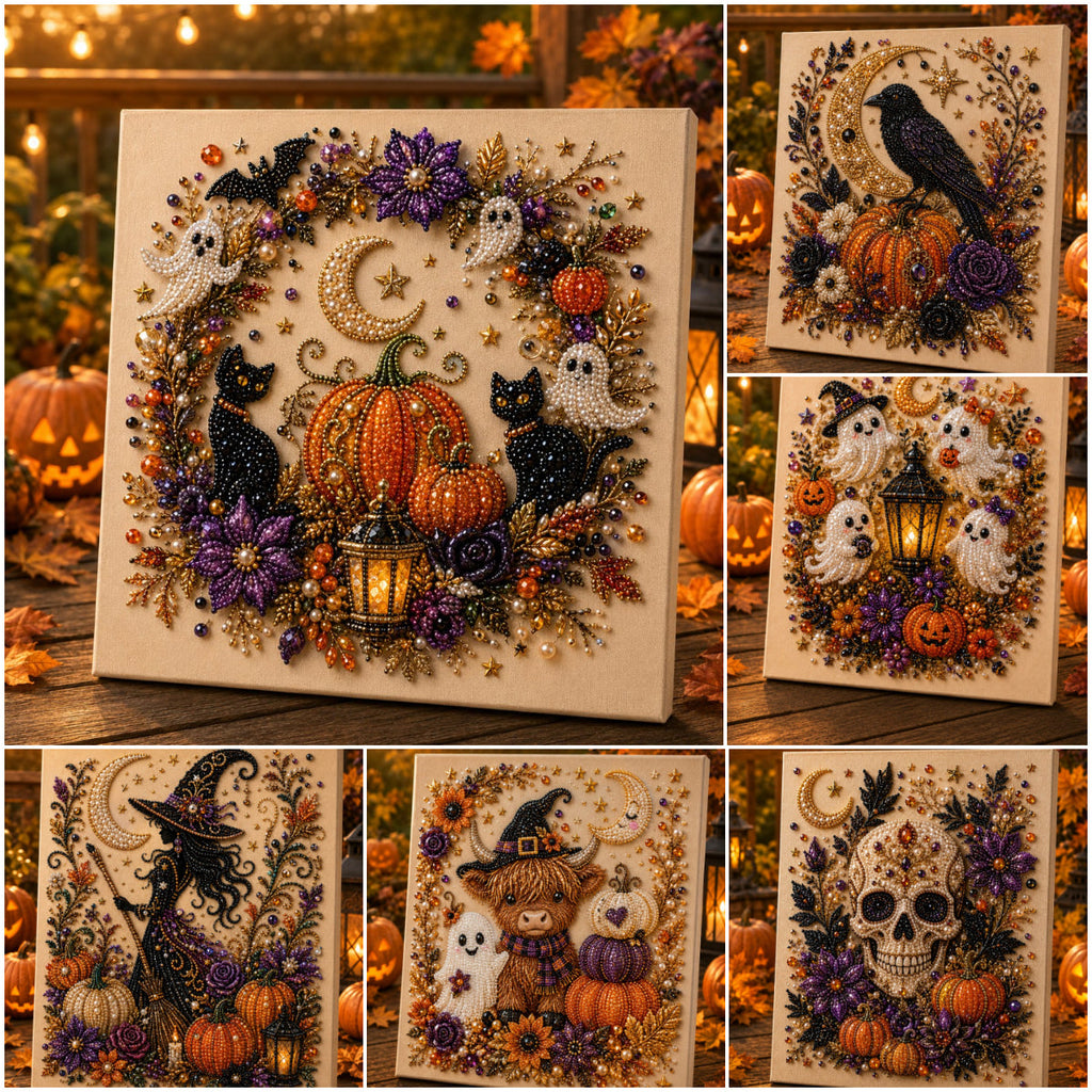 Halloween Ghost Pearl Art DIY Kit