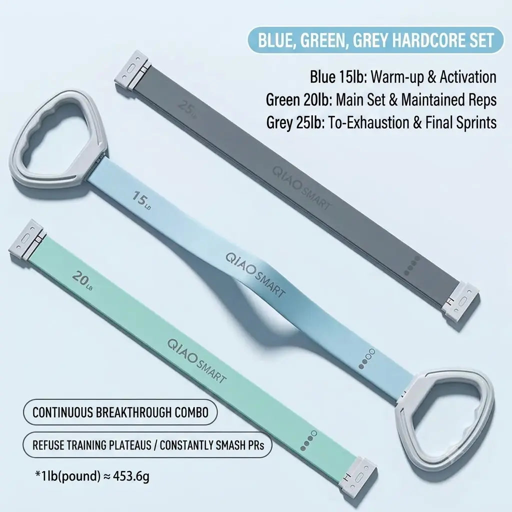 New 4-in-1 Adjustable Resistance Bands | Quick Swap Tension Fitness Straps