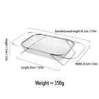 Stainless Steel Over-the-Sink Expandable Strainer Basket with Chopstick Holder