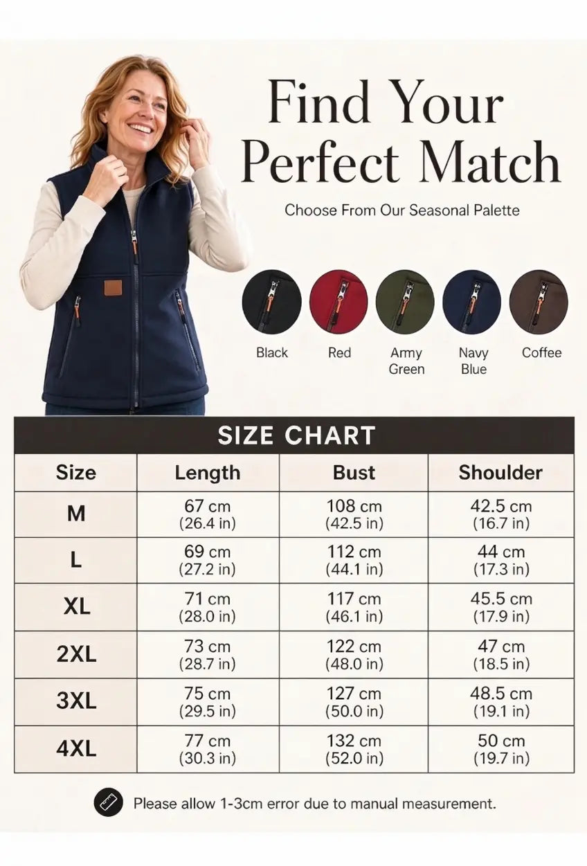 Women's Winter Thermal Stand Collar Vest