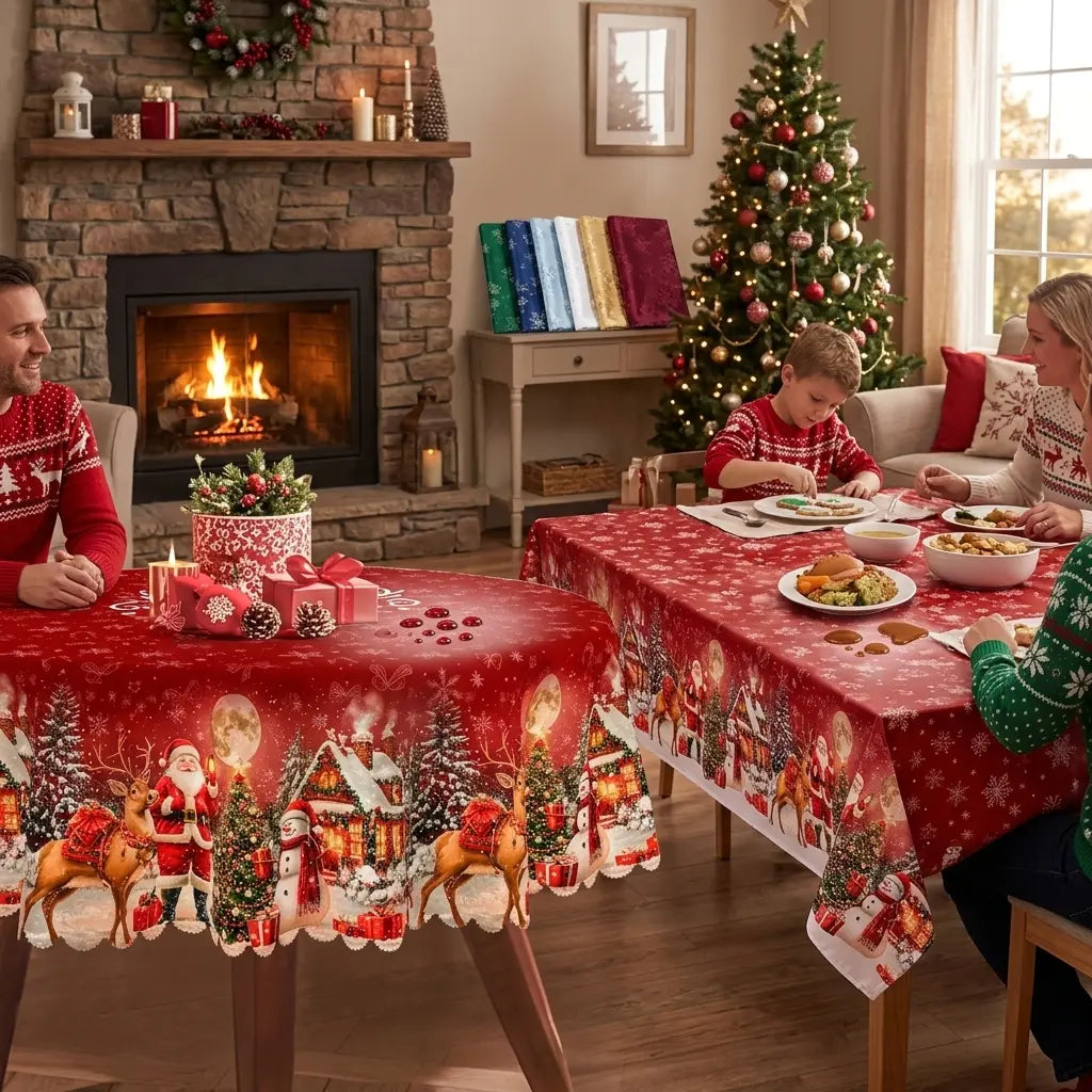 Waterproof Christmas Tablecloth