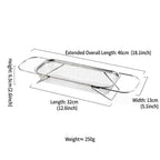 Stainless Steel Over-the-Sink Expandable Strainer Basket with Chopstick Holder