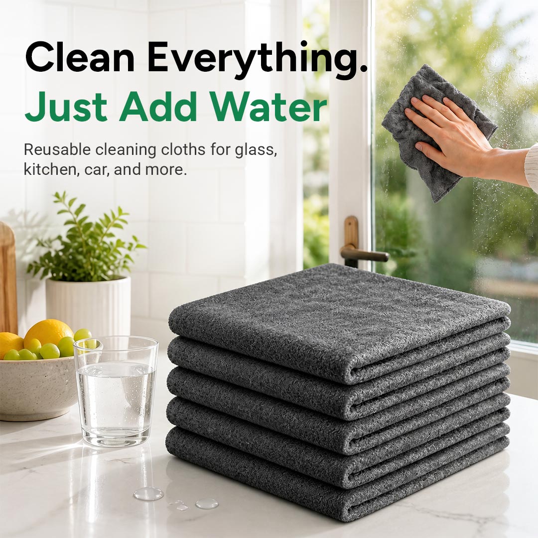 All Purpose Magic Streak Free Household Cleaning Towel (5PC)
