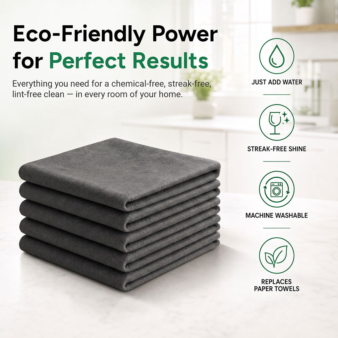 All Purpose Magic Streak Free Household Cleaning Towel (5PC)