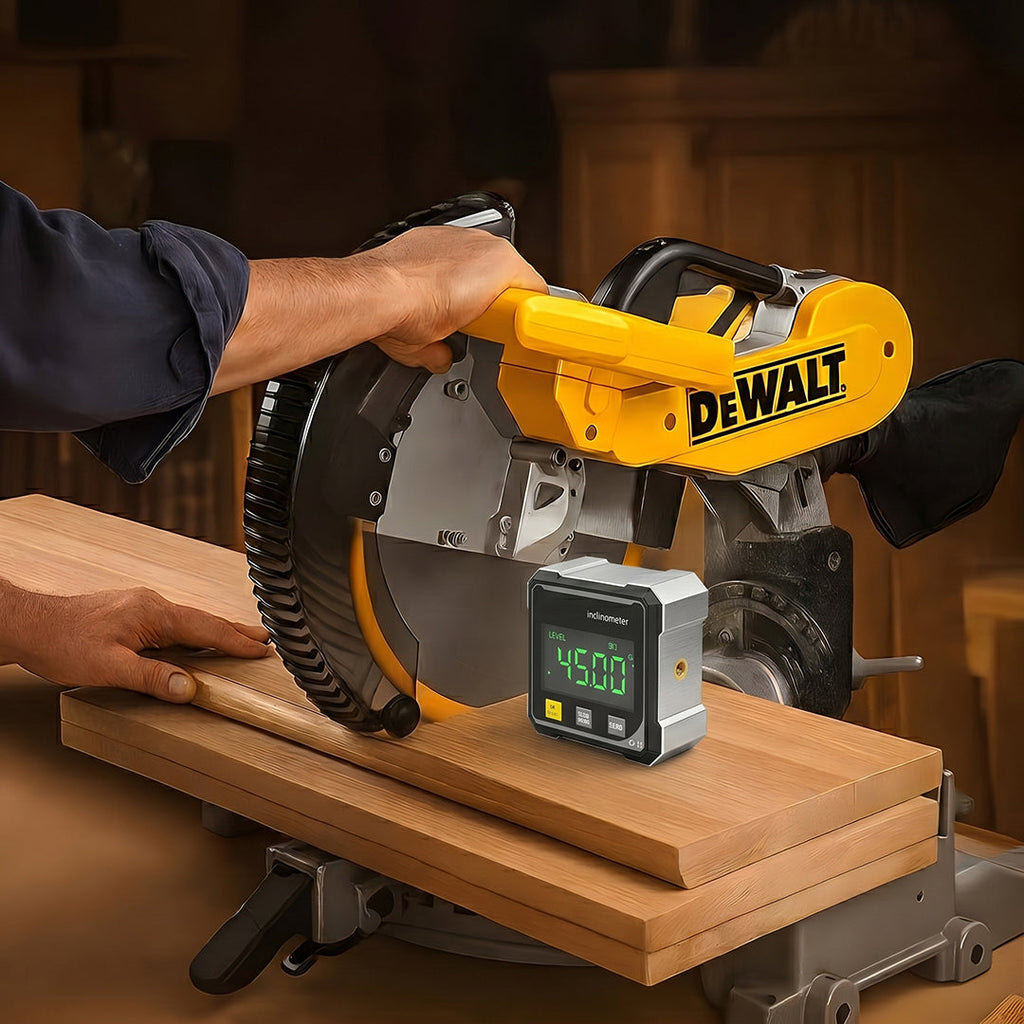 Magnetic Digital Angle Finder with Electronic Laser