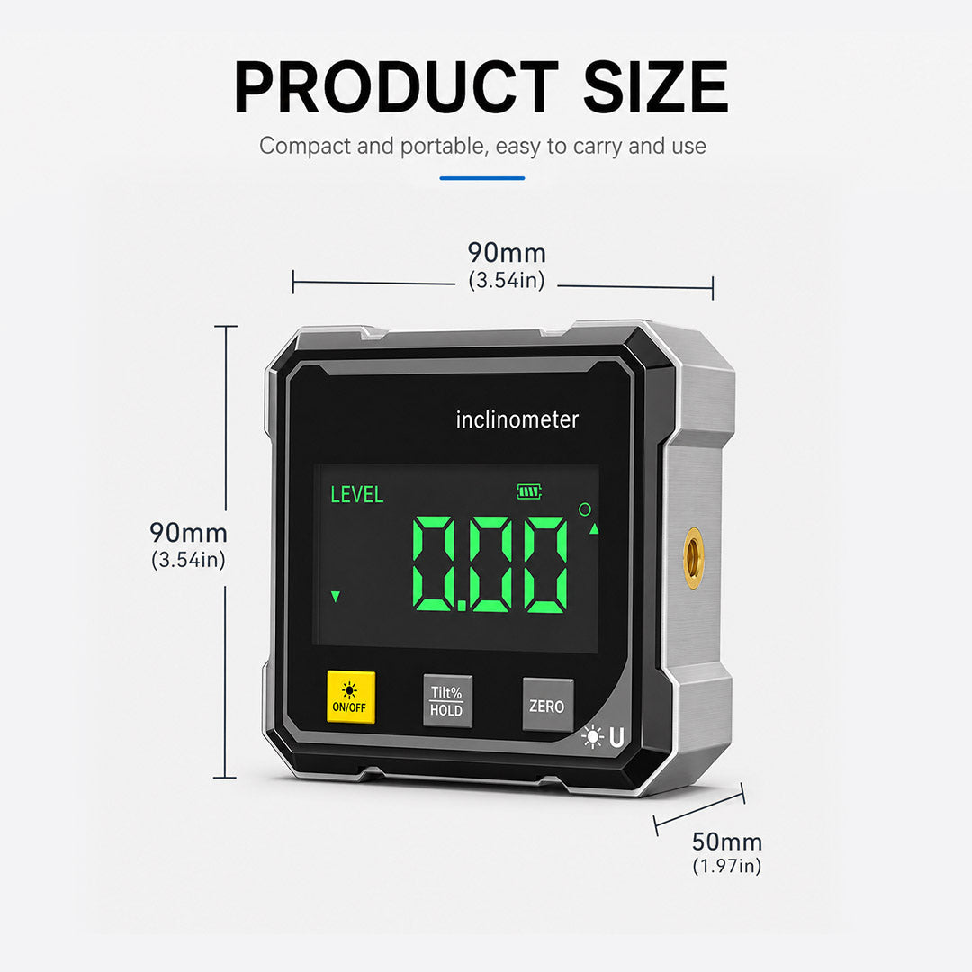 Magnetic Digital Angle Finder with Electronic Laser